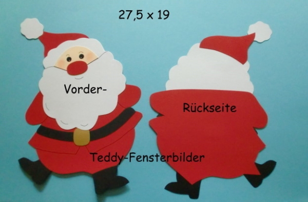 Einladungskarte tanzender Weihnachtsmann