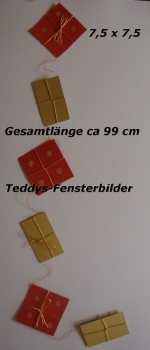 Geschenkekette rot/gold