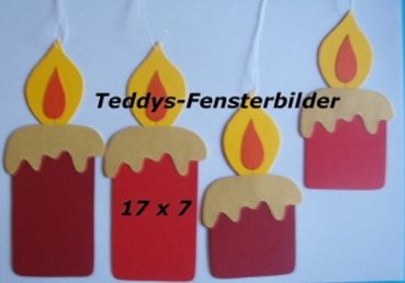 4 kleine Kerzen