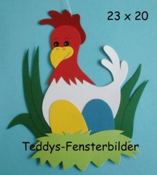 Huhn im Eiernest