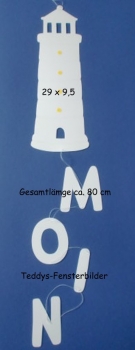 Leuchtturm Moin weiß