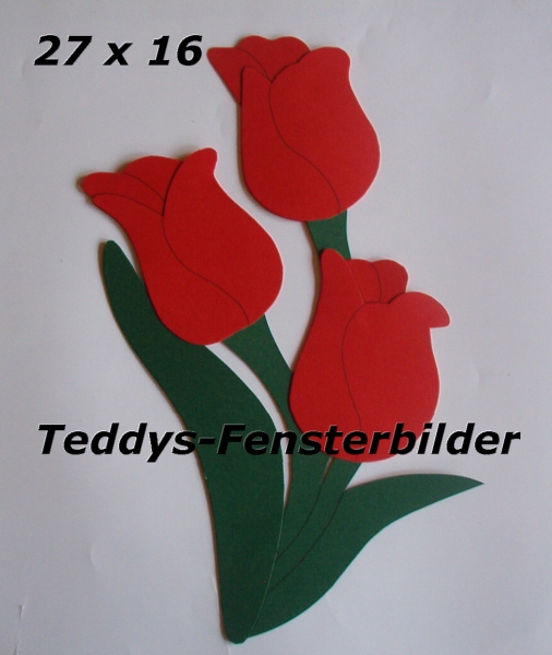 Tulpenstiel in rot