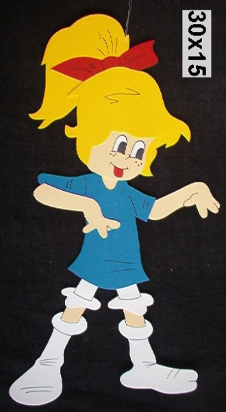 kleine Hexe in blau
