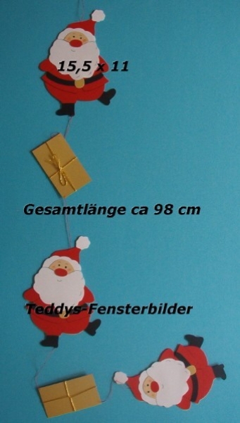 3 kleine Weihnachtsmänner Kette