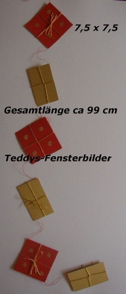 Geschenkekette rot/gold