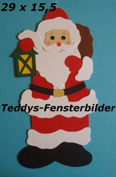 Weihnachtsmann mit Laterne