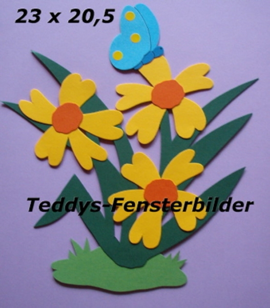 Schmetterling auf Blume gelb