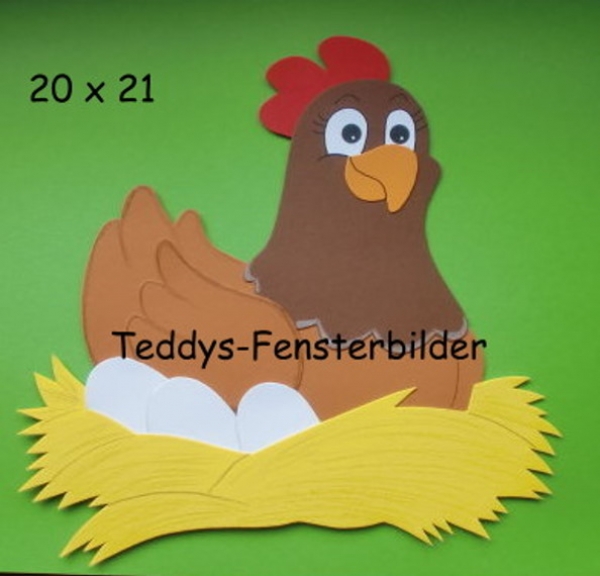 Huhn im Nest