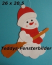 sitzender Schneemann