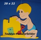 Kind baut Sandburg 2