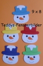 5 Schneemannköpfe