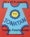 Body mit Namen einseitg blau
