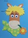 Pferdekopf mit Blume