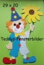 Clown mit Blume
