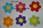 6 bunte Blüten